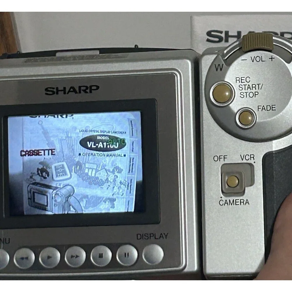 Sharp VL-A110 ViewCam 8 Camcorder Tape Camera 16x Power Zoom Tested